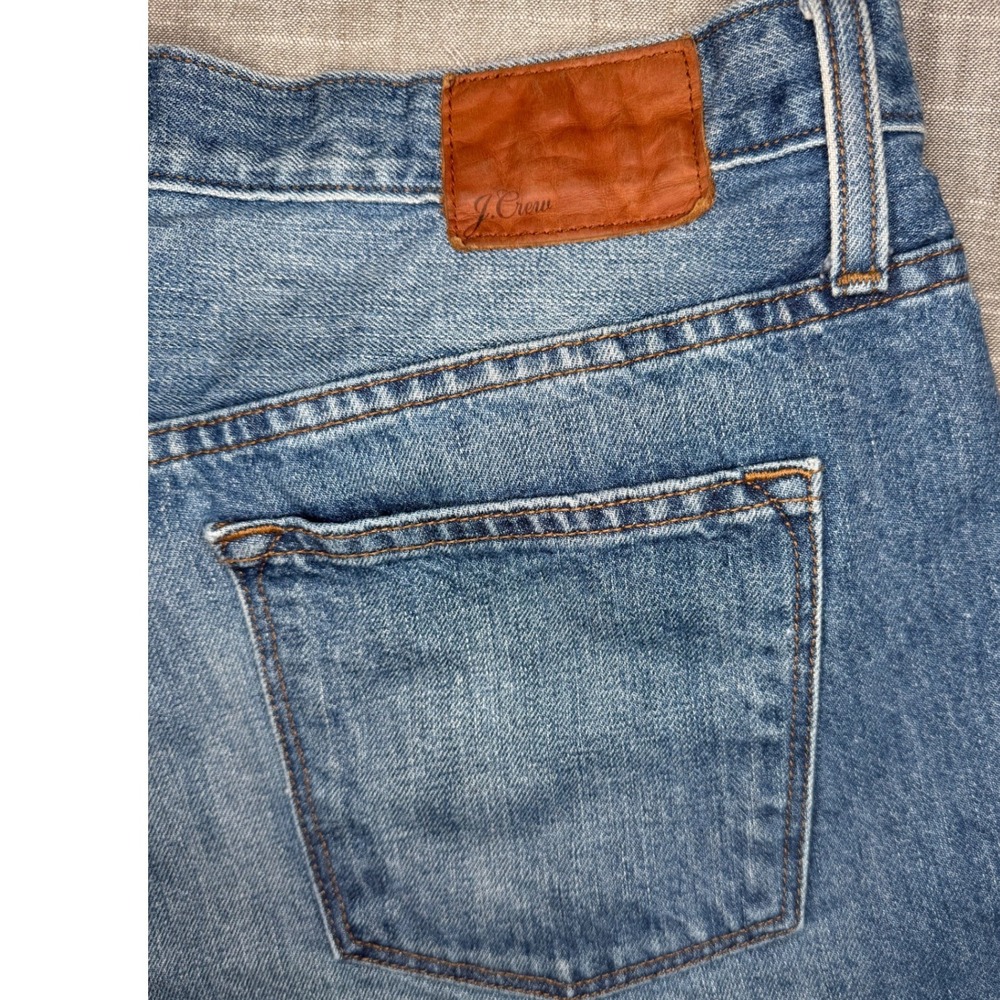 J.Crew Womens Denim Shorts Medium Wash Rolled Cuff 100% Cotton Blue Size 30‎ - Picture 8 of 12